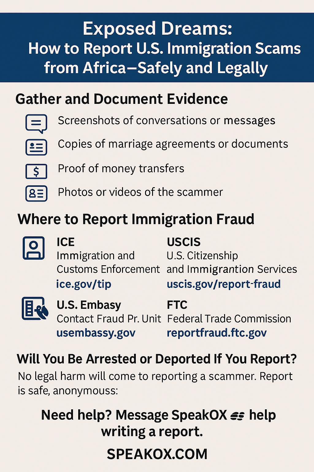 Media for Exposed Dreams: How to Report U.S. Immigration Scams from AfricaโSafely and Legally